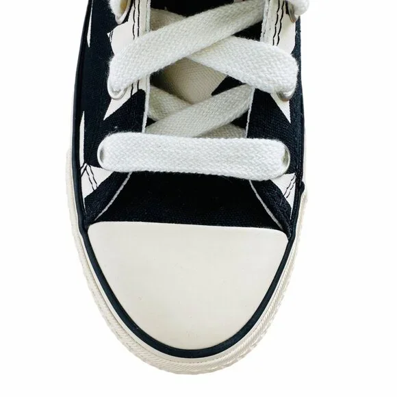 ✨Converse Women Shoes Sz 8 Ctas Lift Platform Hi Large Stars Black Beige A09903C - Picture 9 of 10